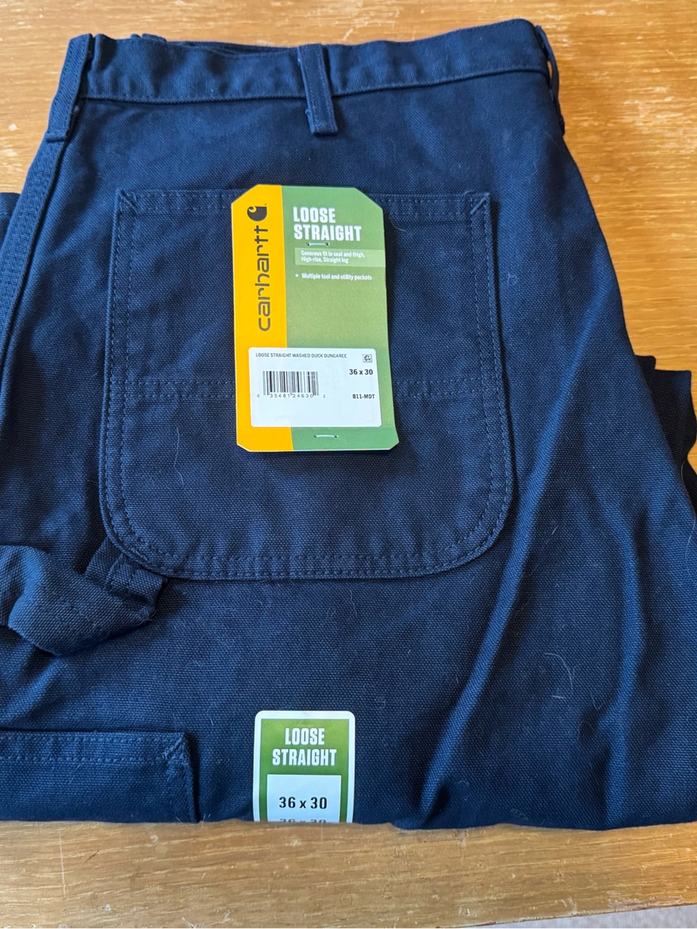 Carhartt Navy Loose Straight Work Pants